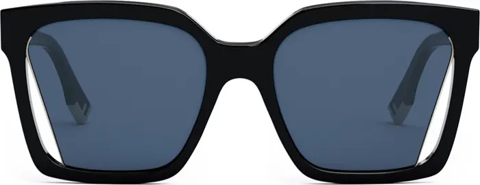 The Fendi Way 55mm Geometric Sunglasses | Nordstrom