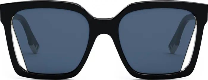 The Fendi Way 55mm Geometric Sunglasses | Nordstrom