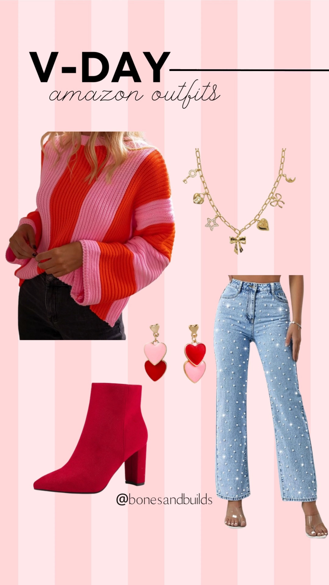 Amazon Valentine’s Outfit Inspo

Sweater, Denim Pants, Charm Necklace, Ankle Boots, Heart Earrings

#LTKBeauty #LTKSeasonal #LTKStyleTip