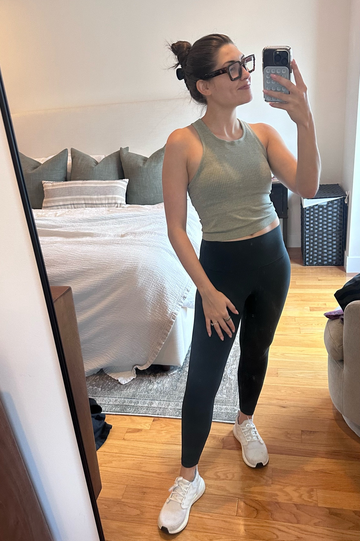 BEST lululemon dupes from Amazon — racerback comes in a million colors and the leggings are buttery soft! 
Wearing S in both! 

Amazon dupes, lululemon dupe, racerback tank, Amazon finds, Amazon work out set, workout legging, petite 

#LTKsalealert #LTKfindsunder50 #LTKActive