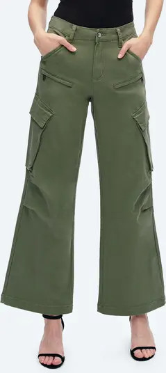 Fann High Waist Wide Leg Cargo Jeans | Nordstrom
