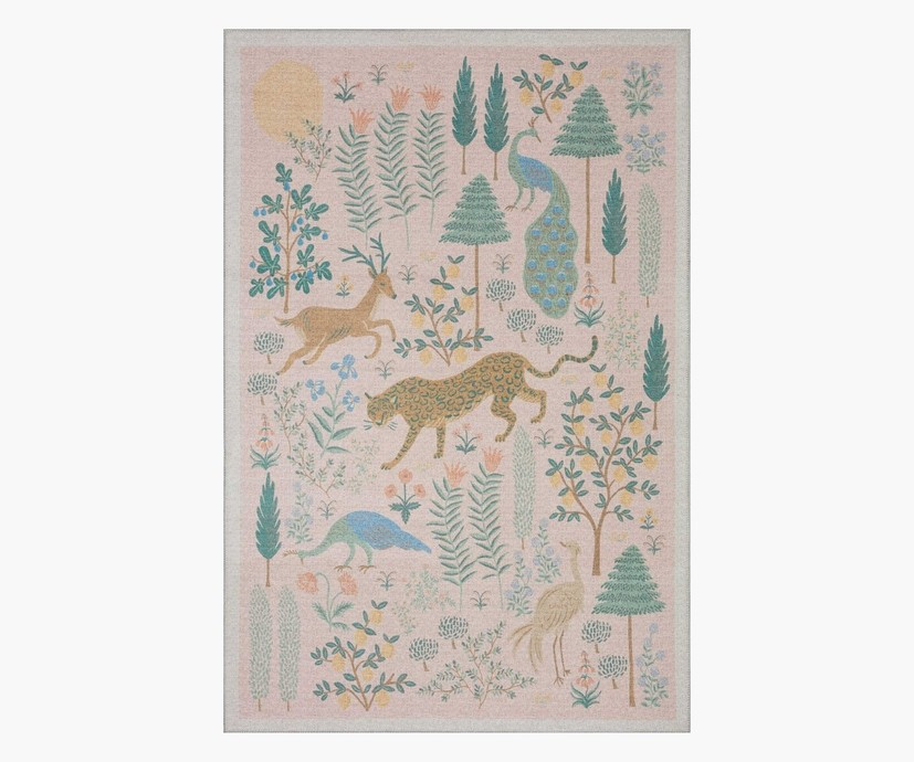 Les Fauves Blush Power-Loomed Rug | Rifle Paper Co.