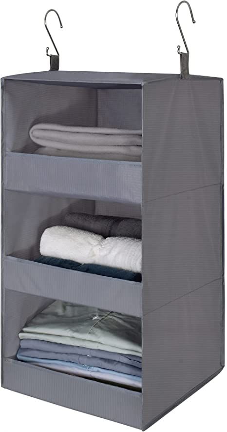 GRANNY SAYS 3-Shelf Hanging Closet Organizer, Collapsible Hanging Closet Shelves, Hanging Organiz... | Amazon (US)