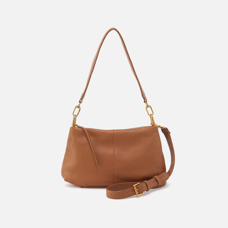 Advance Shoulder Bag In Pebbled Leather - Warm Honey | HOBO Bags