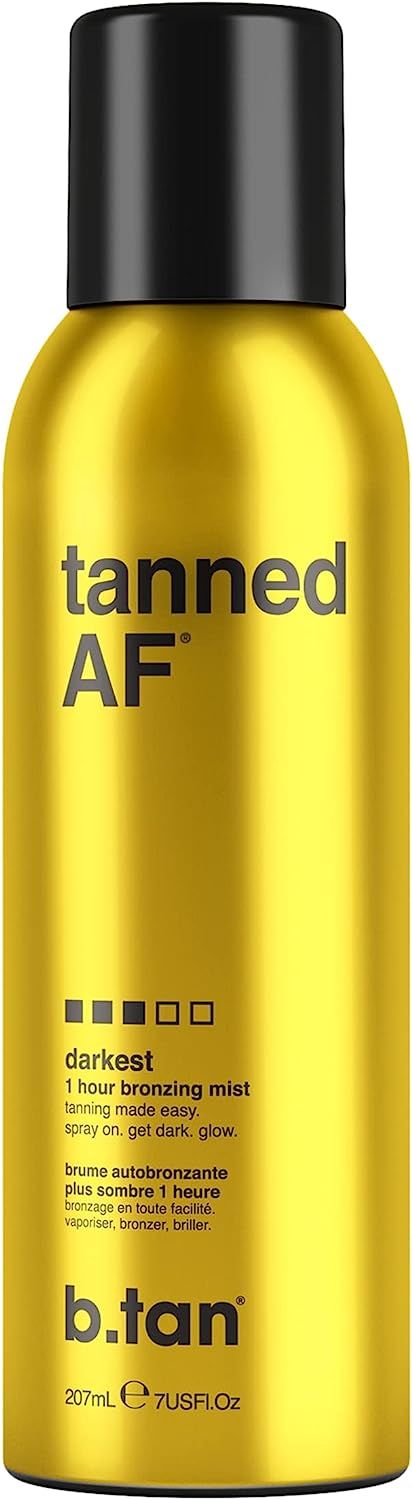 b.tan Dark Self Tanning Bronzing Mist Spray Tan - Fast, Sunless Tanner Mousse, No Fake Tan Smell ... | Amazon (US)