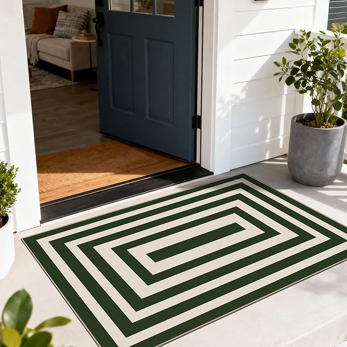 Modern Outdoor Rug - 28" x 43" Front Door Mat Indoor Outside Entrance Non-Slip Washable Outdoor M... | Amazon (US)
