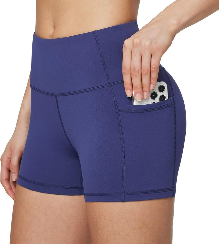 BALEAF Women's 8"/ 5"/ 3" Biker Shorts High Waist Yoga Workout Gym Running Volleyball Spandex Sho... | Amazon (US)