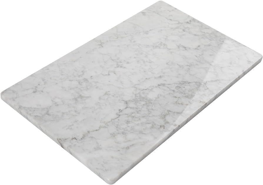 Lovdeco Marble Cutting Board, Pastry Board For Kitchen, Carrara White Marble Slab Gift With Non-S... | Amazon (US)