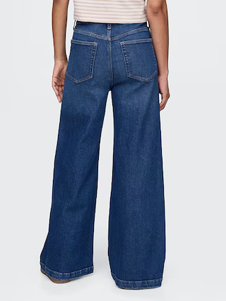 Sky High Rise Stride Wide-Leg Jeans | Gap (CA)