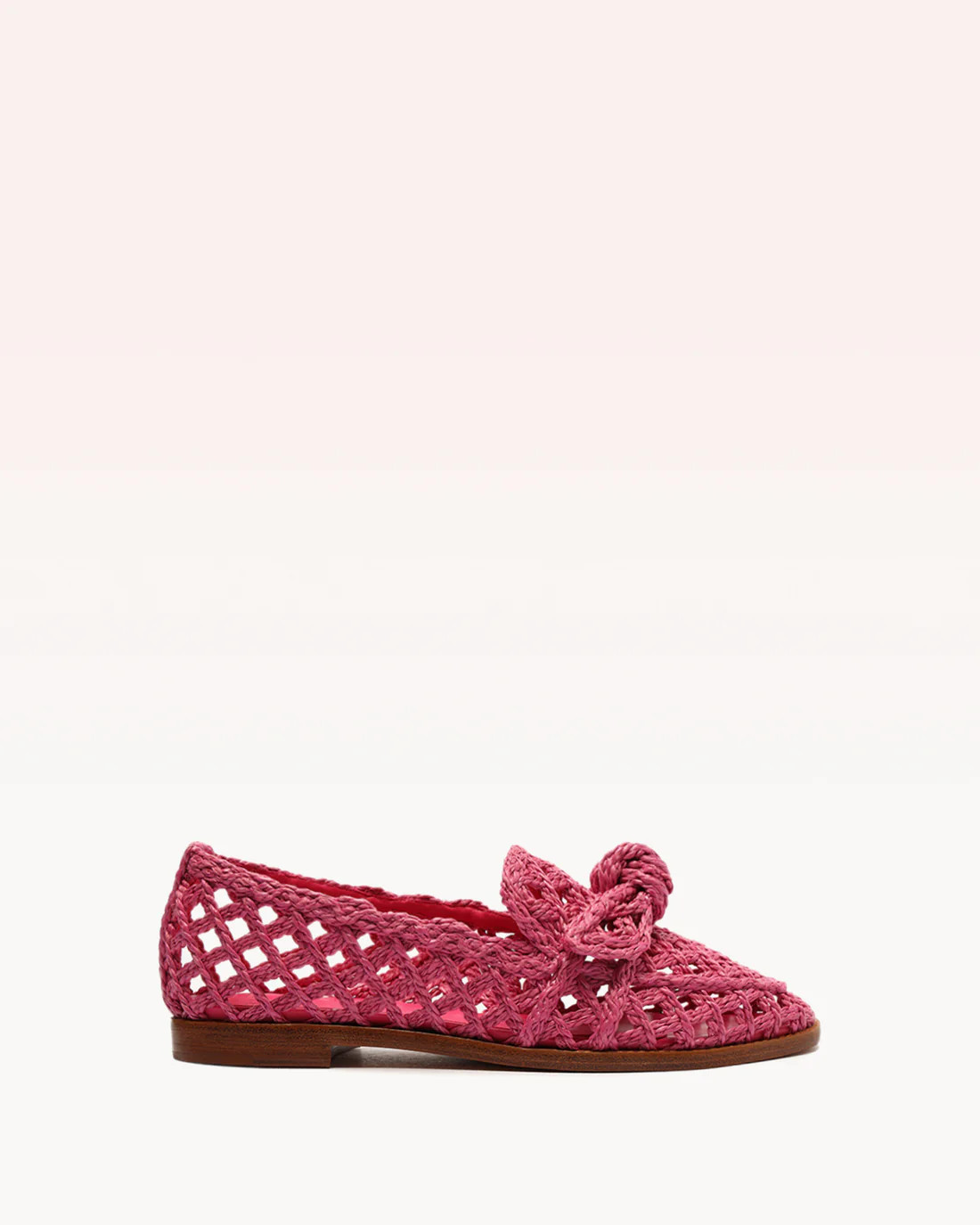 Raffia Clarita Loafer Fluo Pink | Alexandre Birman