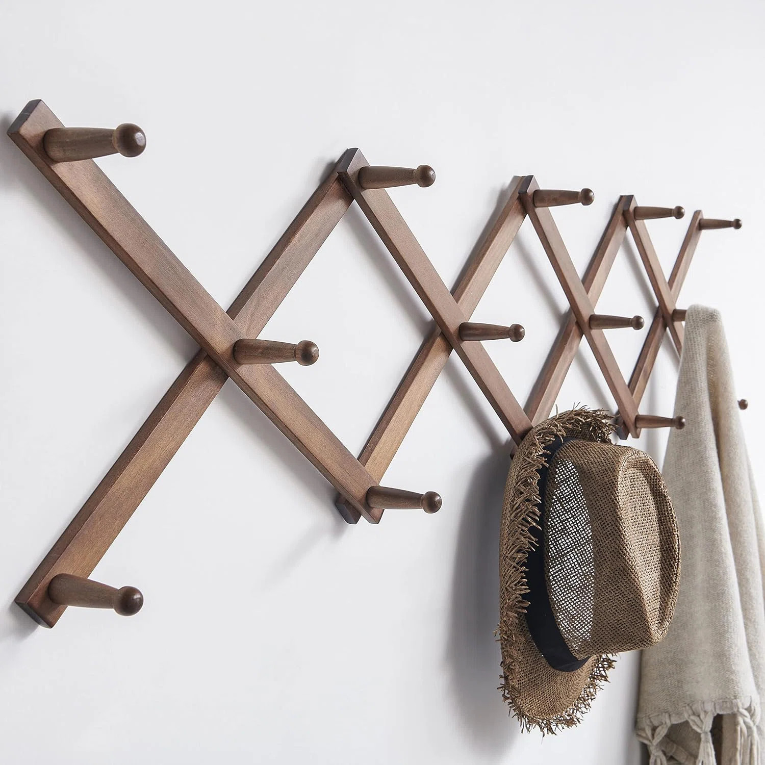 Solid Wood Wall 14 - Hook Wall Mounted Coat Rack | Wayfair North America