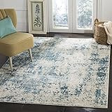 Safavieh Princeton Collection PRN716M Area Rug, 9' x 12', Blue/Beige | Amazon (US)