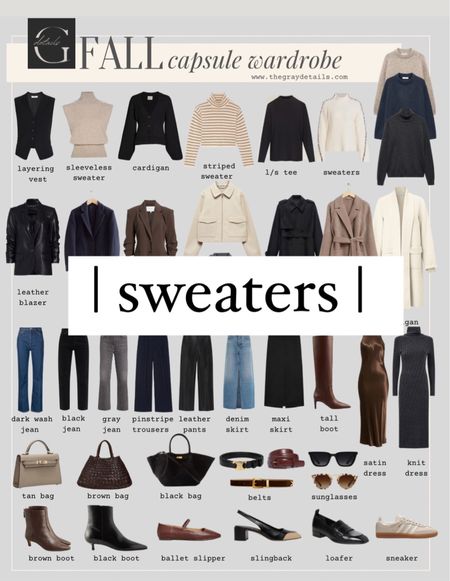 Fall capsule wardrobe | Sweaters 

#LTKover40 #LTKtravel #LTKstyletip
