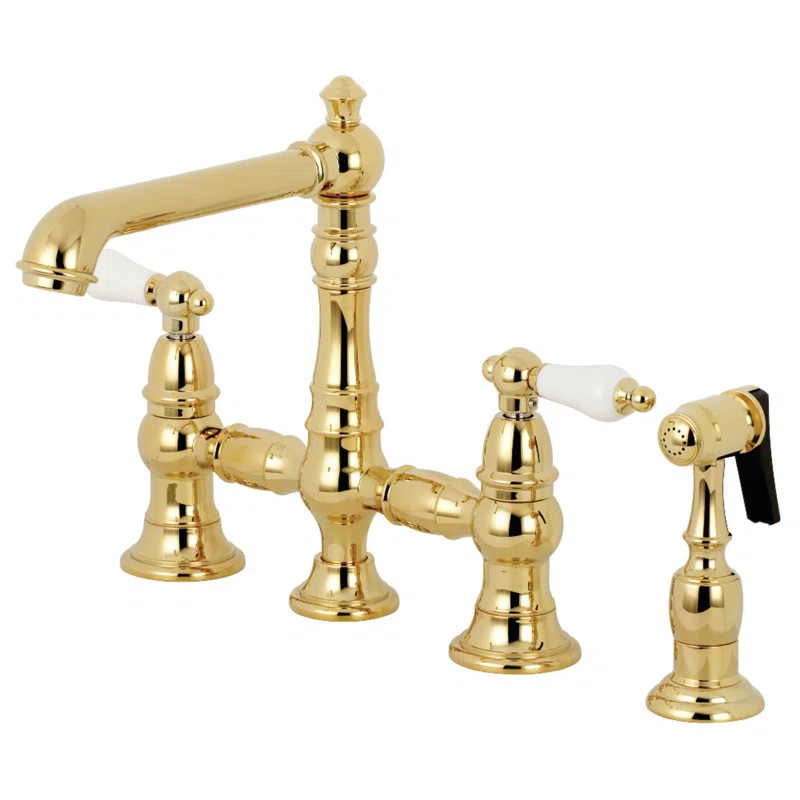 KS7272PLBS English Country Touch Bridge Faucet | Wayfair North America