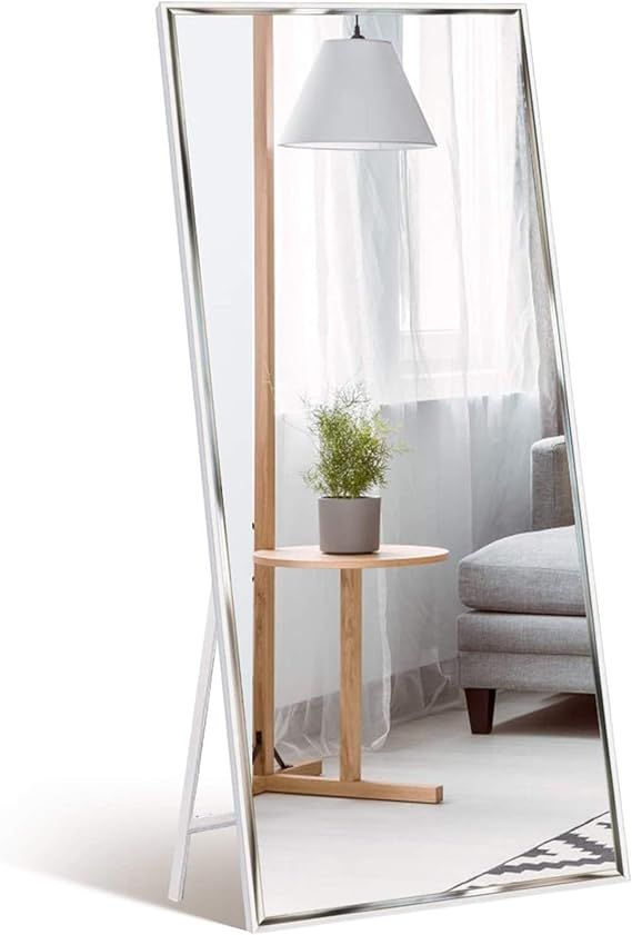 WIFTREY Full Length Mirror 65x24 Floor Standing, Wall Mounted, Leaning, Decorative Bedroom Living... | Amazon (US)
