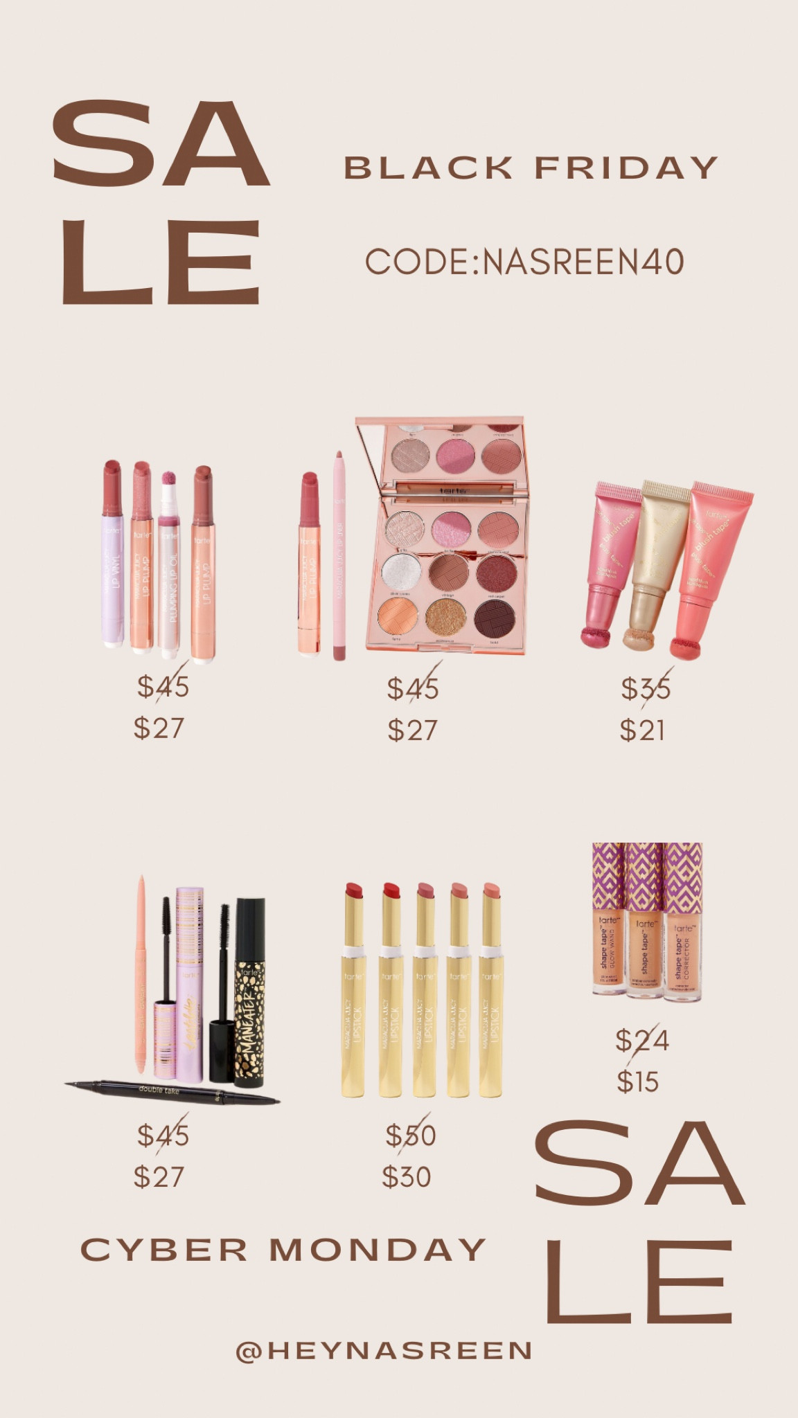 Holiday gift sets from Tarte are all on sale and would make great presents for the beauty lover in your life! 

#LTKCyberWeek #LTKBeauty #LTKSaleAlert