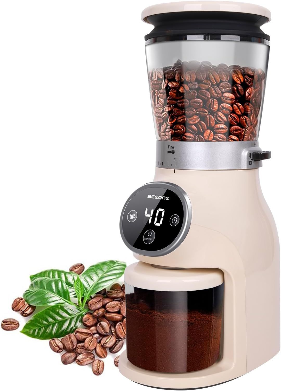 BEEONE Conical Burr Coffee Grinder with Precision Electronic Timer, Espresso Grinder with 31 Prec... | Amazon (US)