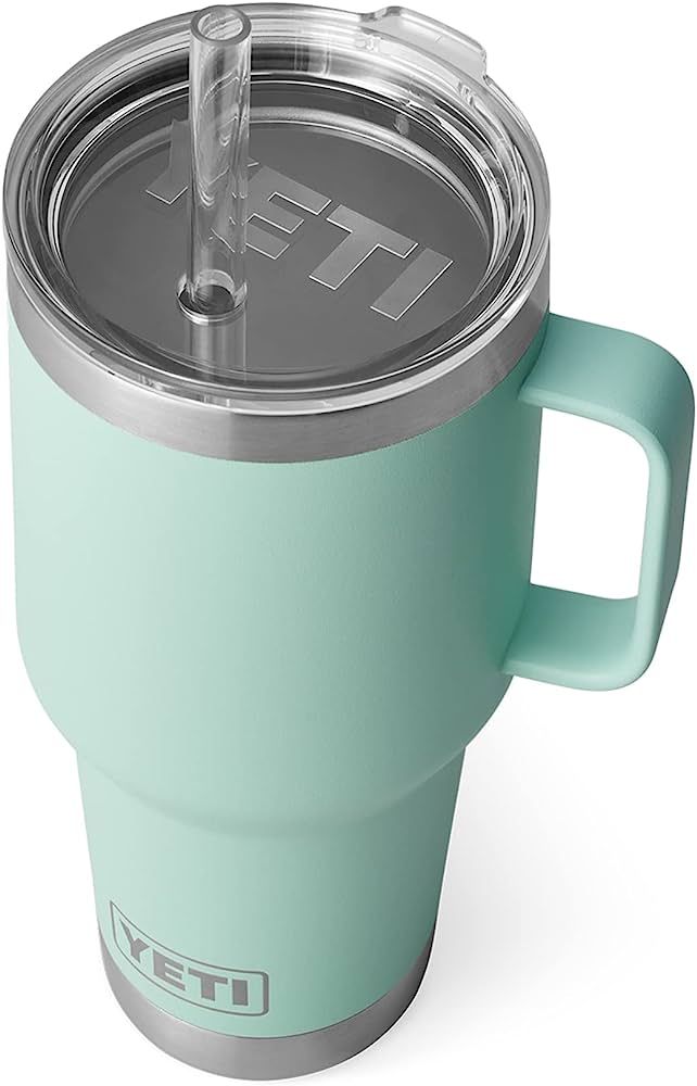 YETI Rambler 35 oz Tumbler with Handle and Straw Lid, Travel Mug Water Tumbler, Vacuum Insulated ... | Amazon (US)