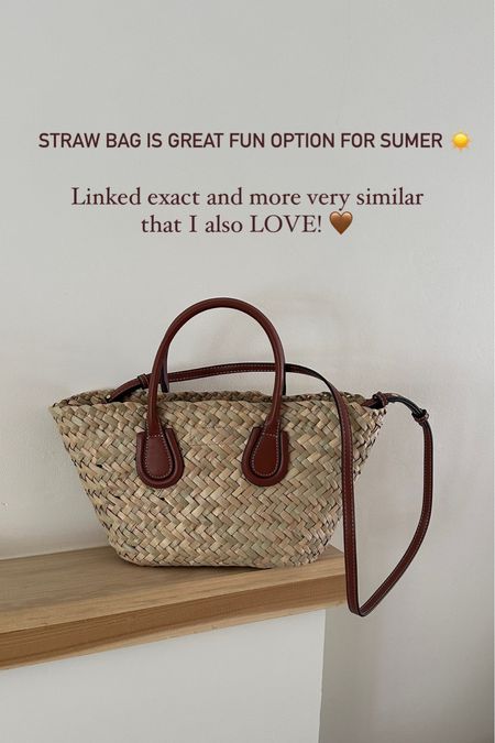 Straw bag is a must for summer ☀️ 

This is a medium size bag



#LTKfindsunder100 #LTKover40 #LTKsalealert