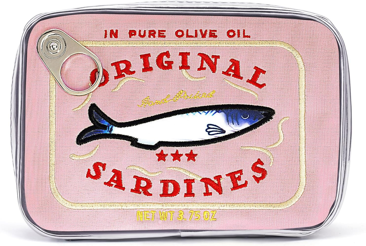 Cessfle Canned Sardines Makeup Bag, Funny Sardine Tin Fish Cosmetic Bag, Creative Cute Makeup Bag... | Amazon (US)