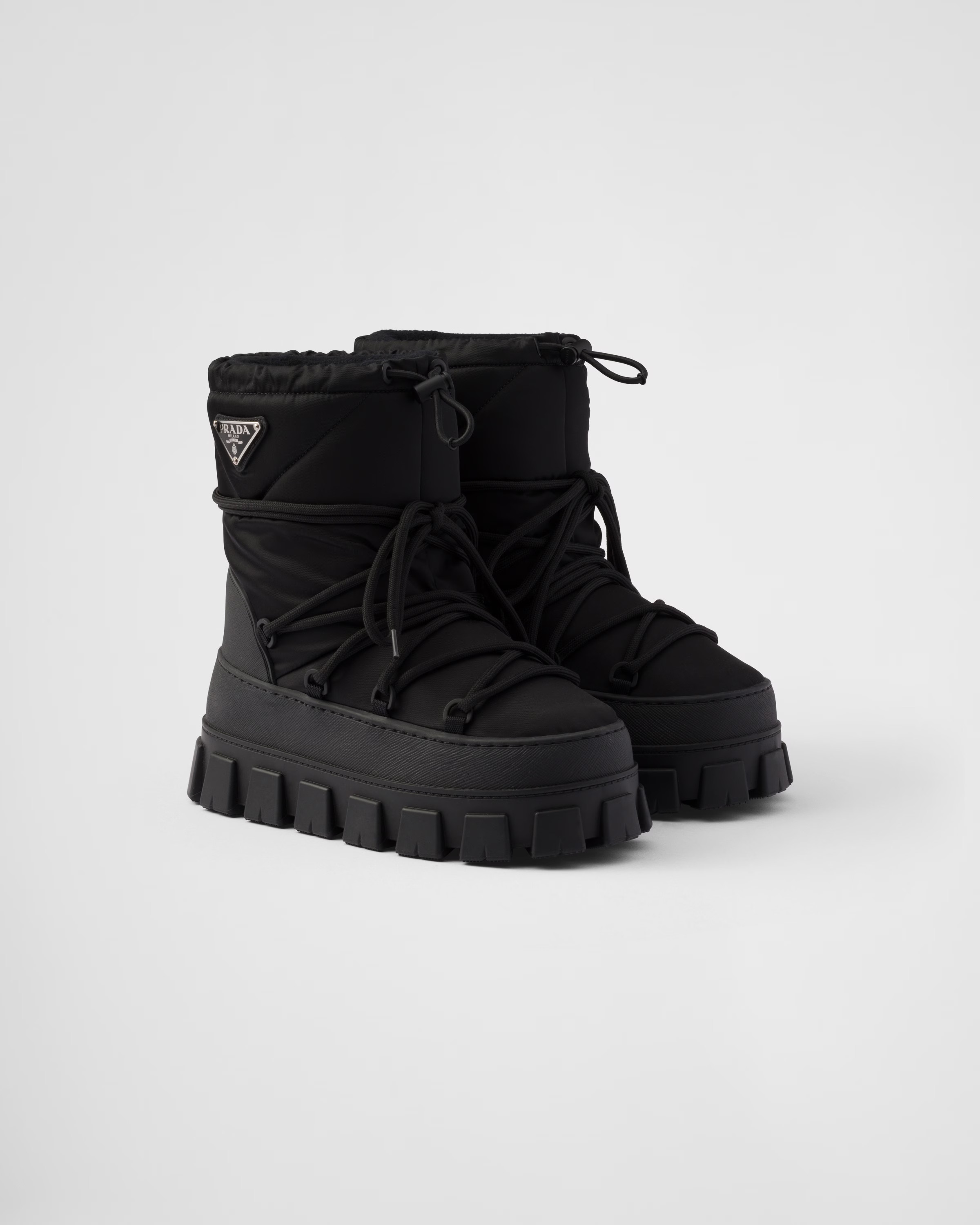 Nylon gabardine après-ski boots | Prada Spa US