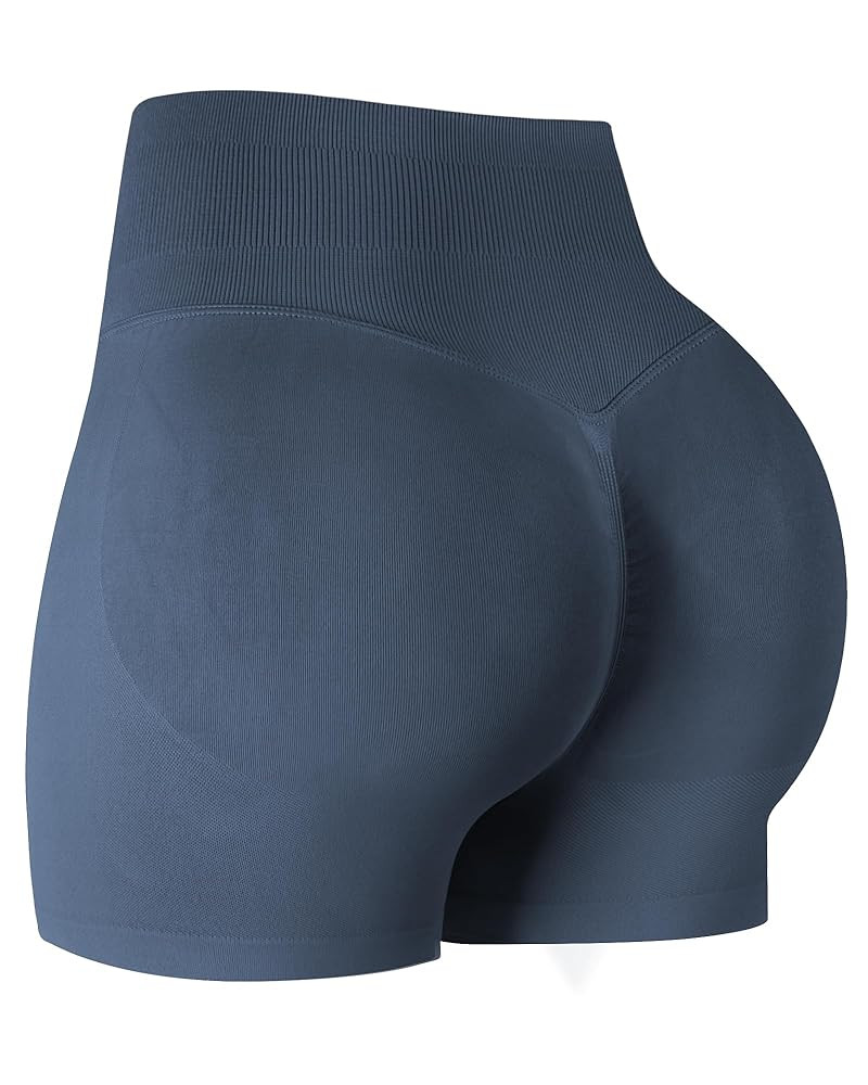 ATHVOTAR Workout Gym Shorts Women, High Waisted Seamless Butt Lifting Scrunch Butt Sports Shorts | Amazon (US)