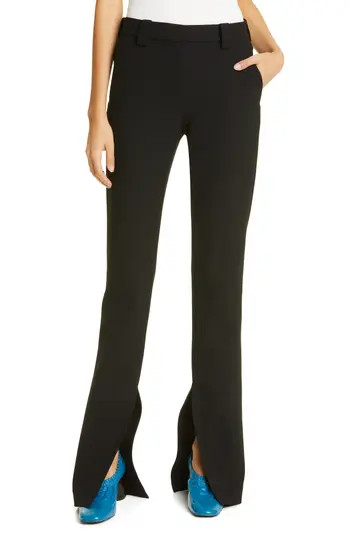 A.L.C. Carson Slit Hem Pants in Black at Nordstrom Rack, Size 0 | Nordstrom Rack
