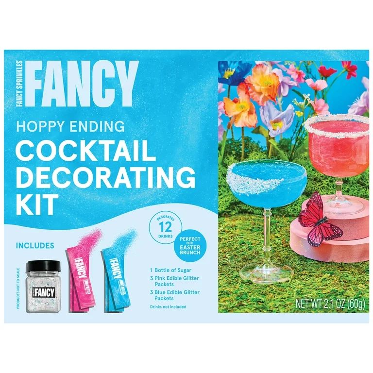 Fancy Sprinkles Hoppy Ending Cocktail and Mocktail Easter Drink Decorating Kit, 2.1 oz | Walmart (US)
