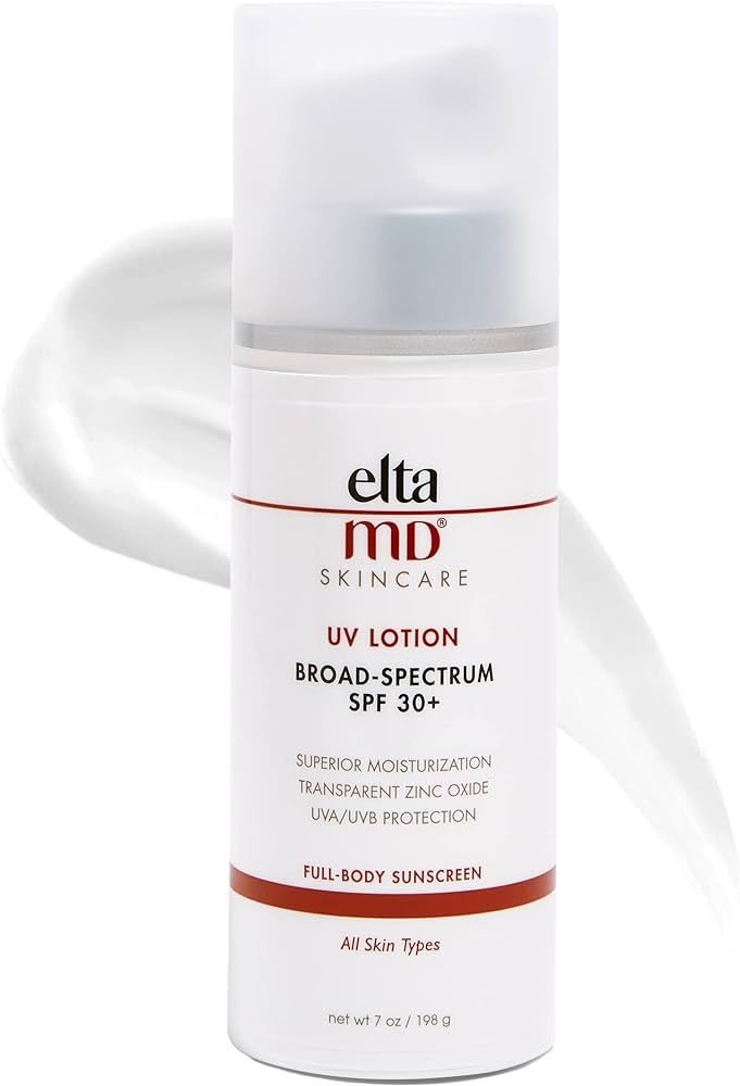 EltaMD UV Lotion Full Body Sunscreen, SPF 30+ Sunscreen Moisturizer, Moisturizes, Hydrates, and P... | Amazon (US)
