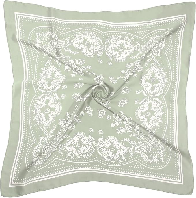 1 Pcs 27.5 Inches Satin Head Scarf Hair Scarf Silk Head Scarf Silk Bandana Silk Hair Wrap Square ... | Amazon (US)