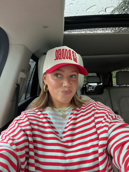 Size down in sweatshirt! Wearing size small. Several colors in stock!! Hat is my new obsession 😂🤠 Amazon hoops gold plated. Electric picks code BRE20 + DIBS code BRE

#LTKBeauty