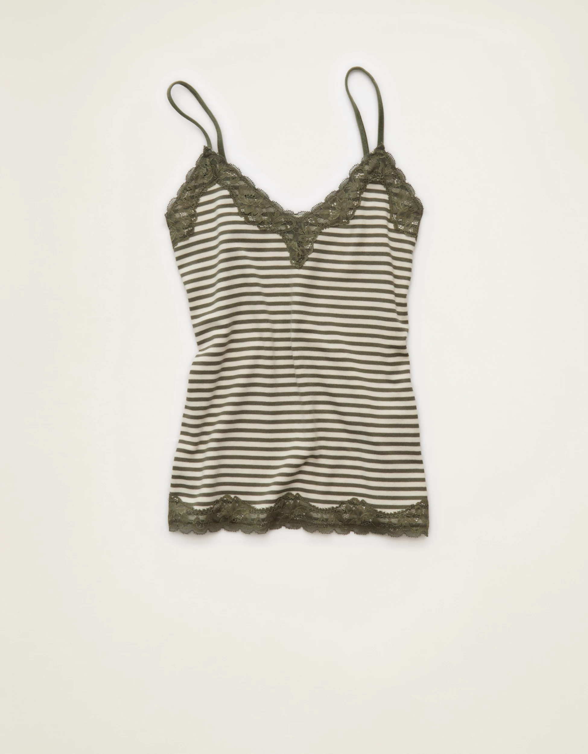 AE Lace Trim Cozy Cami | American Eagle Outfitters (US & CA)