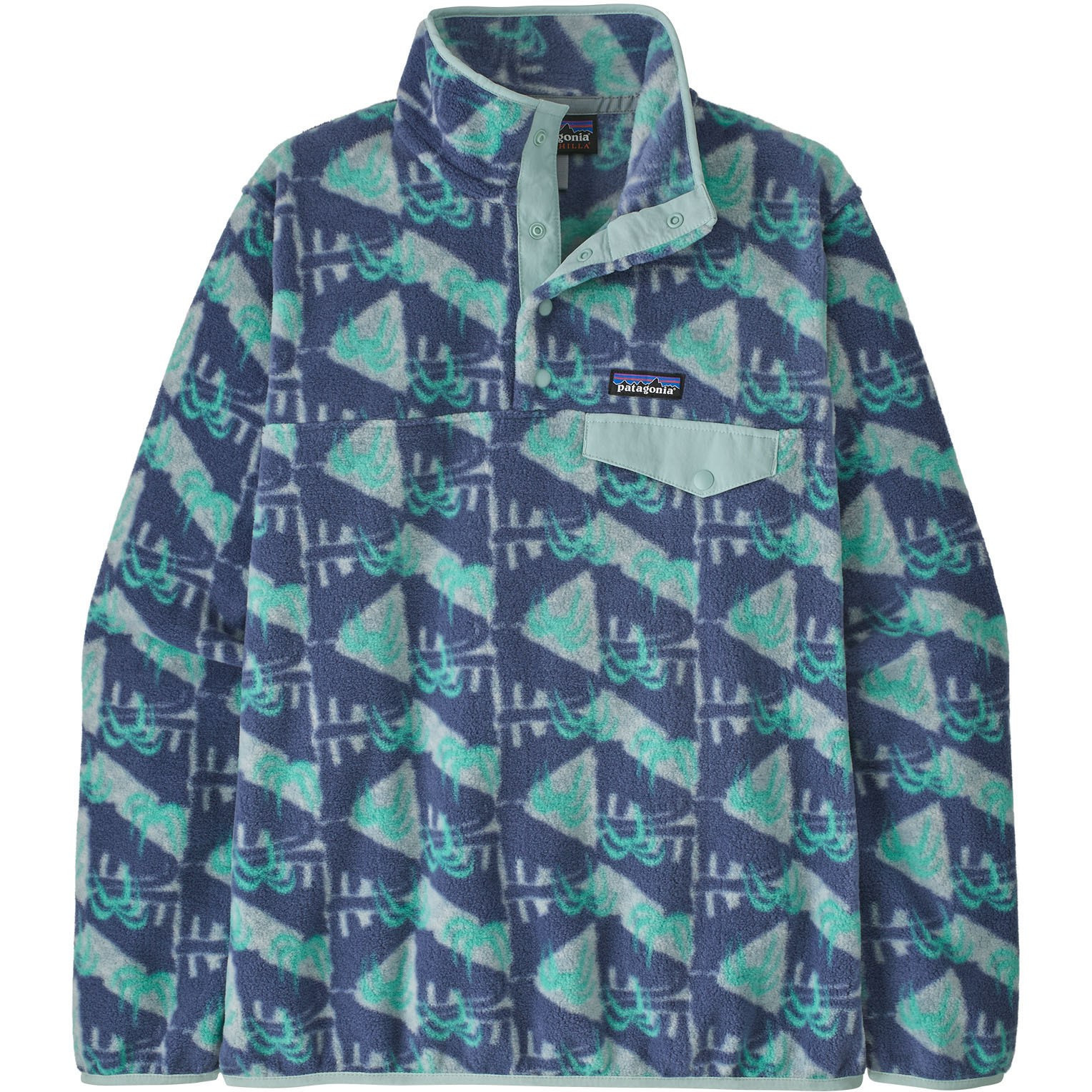 Patagonia Women's Lightweight Synchilla Snap-T Fleece Pullover   Blue XL | REI