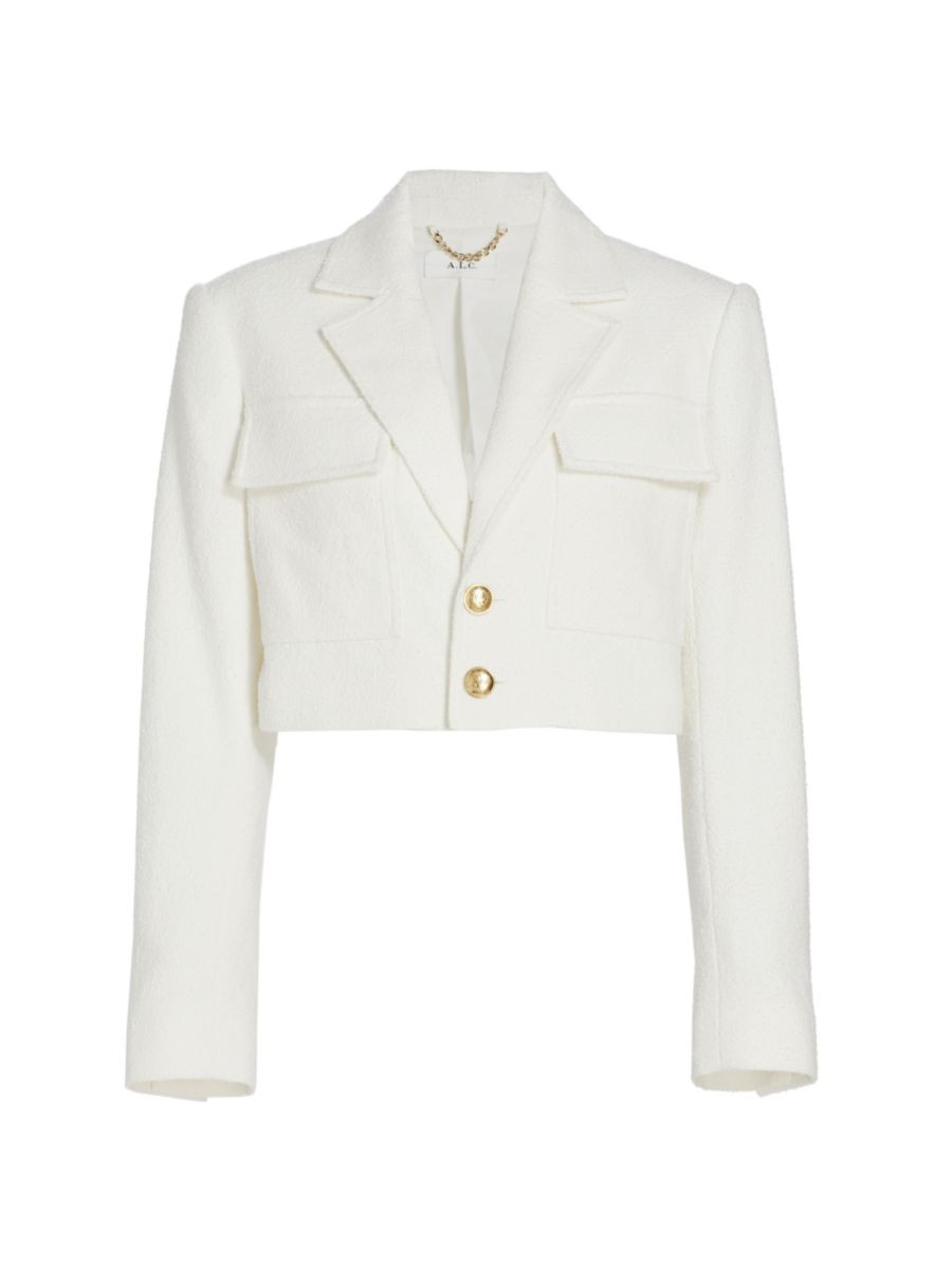 Banks Textured Cropped Blazer | Saks Fifth Avenue