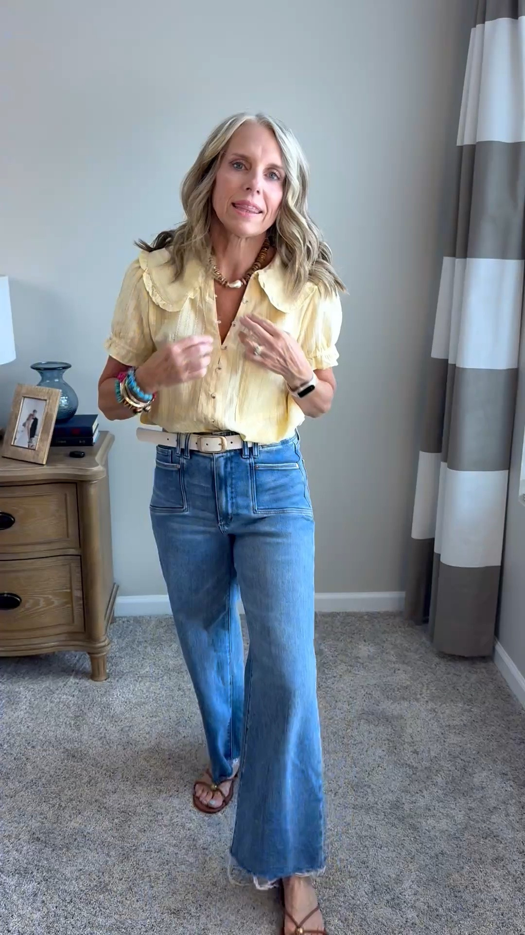 Easy OOTD with a little high end and a little budget friendly. Can you guess which is which. I’m wearing 27 in the denim, but prefer 26, and small top 
CODES:
COAST20 on Allie + Bess
COAST25 on Erin McDermott

#LTKgrwm #LTKootd #LTKOver40