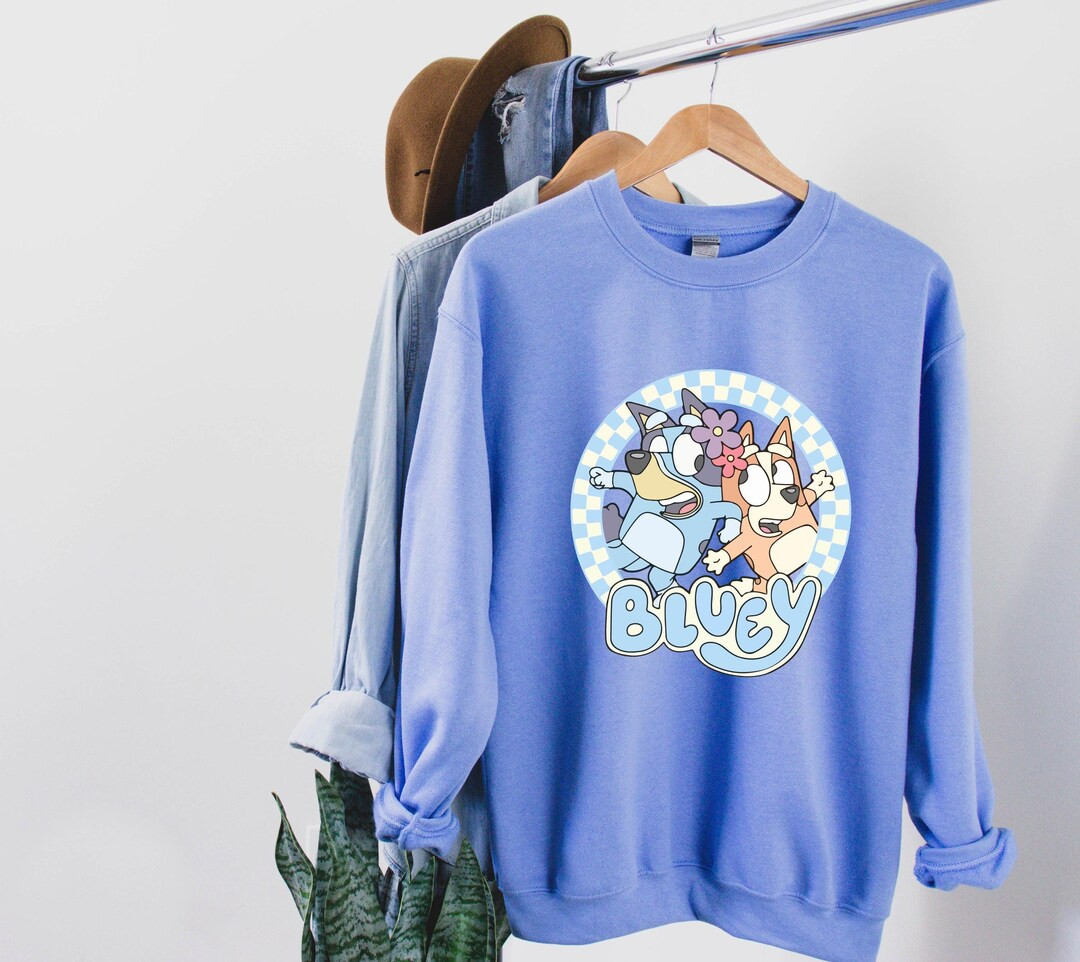 Bluey Family Sweatshirt, Blue and Friends Sweatshirt, Bluey Hoodie, Blue Dog Birthday, Blue Sweat... | Etsy (US)