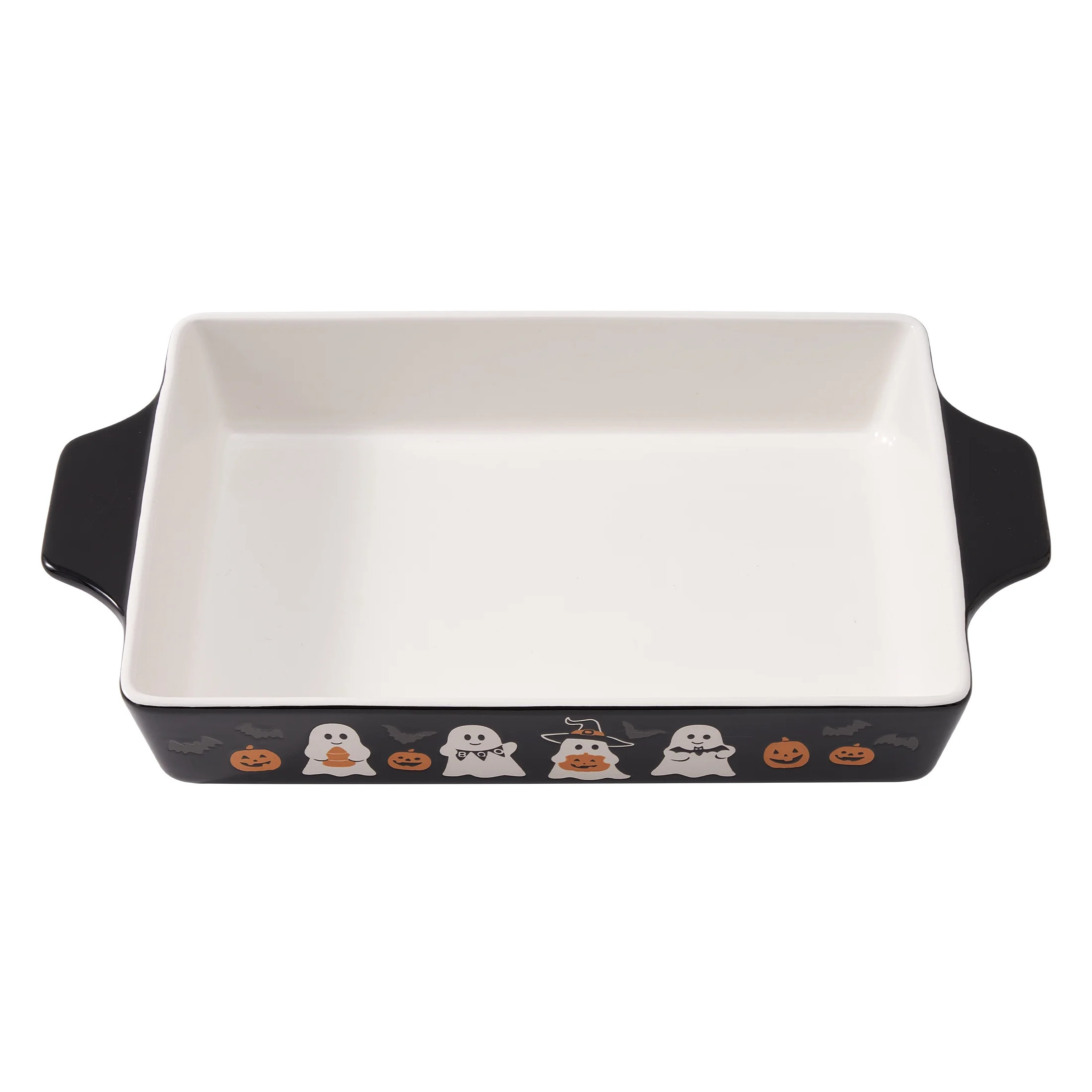 WTC 9" x 13" Ghost & Jack-O-Lantern Glazed Stoneware Bake & Serve Dish | Walmart (US)