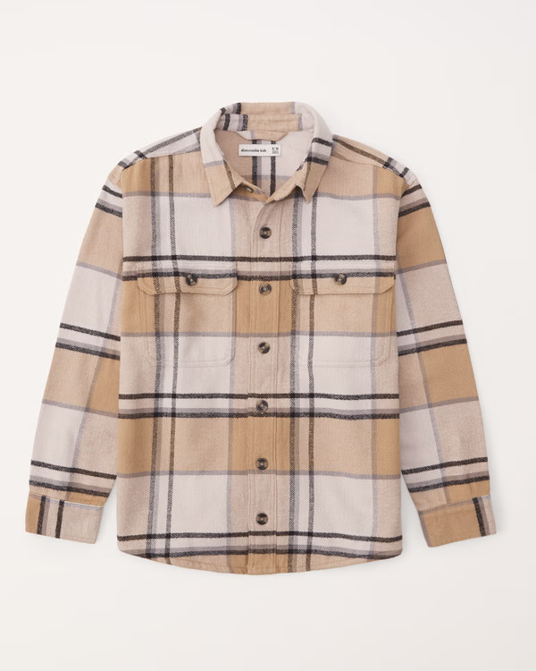 heavyweight flannel overshirt | Abercrombie & Fitch (US)