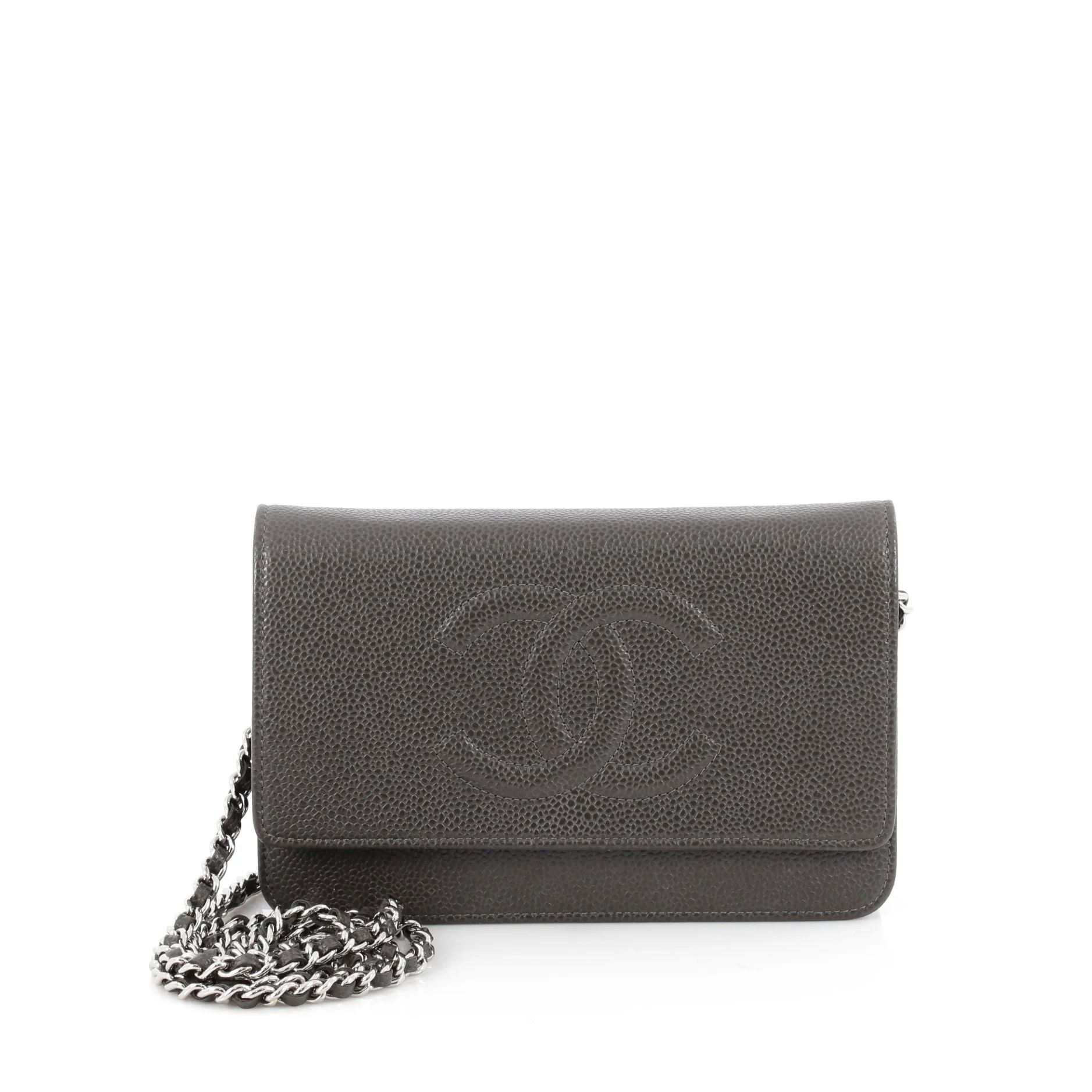 Chanel Timeless Wallet on Chain Caviar | Rebag