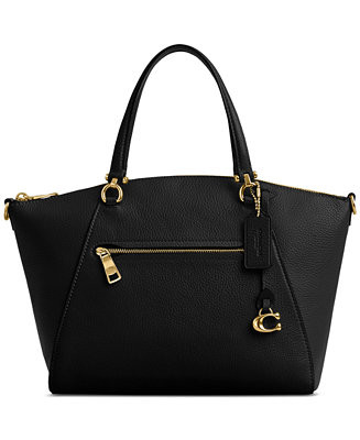 Bella Small Leather Satchel Bag | Macy's