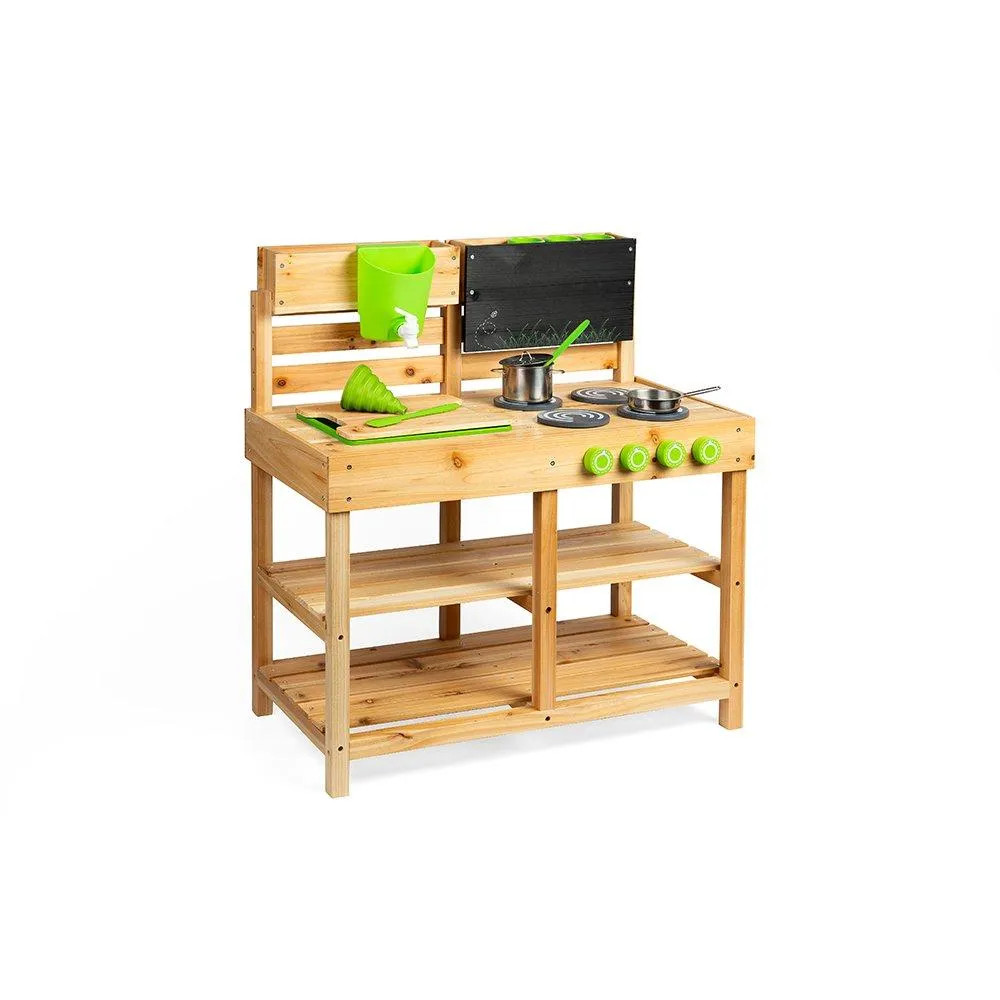 Dress Up & Role Play | Wooden Outdoor Mud Kitchen | Bigjigs Toys | Debenhams UK