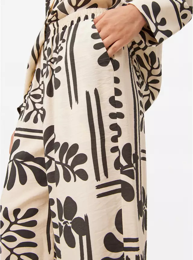 Abstract Printed Wide Leg Co-ord Trousers  24 | Tu Clothing