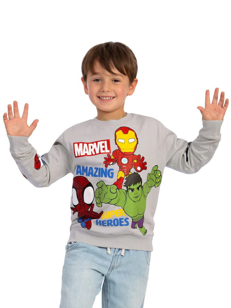 Character Grey Marvel Spidey And His Amazing Friends Sweatshirt | Next US