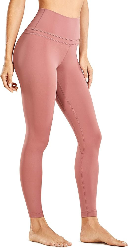 CRZ YOGA Women's Naked Feeling Workout Leggings 25 Inches - 7/8 High Waist Yoga Tight Pants | Amazon (US)