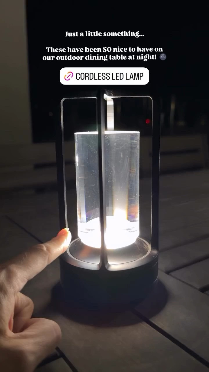 Just a little something… LED cordless lamp.. Amazon find 🤌🏻

These have been SO nice to have on our outdoor dining table at night! 🌚

#LTKdayinmylife #LTKSeasonal #LTKHome