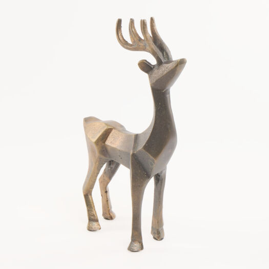 Gold Reindeer Christmas Decoration 35x24cm | TK Maxx