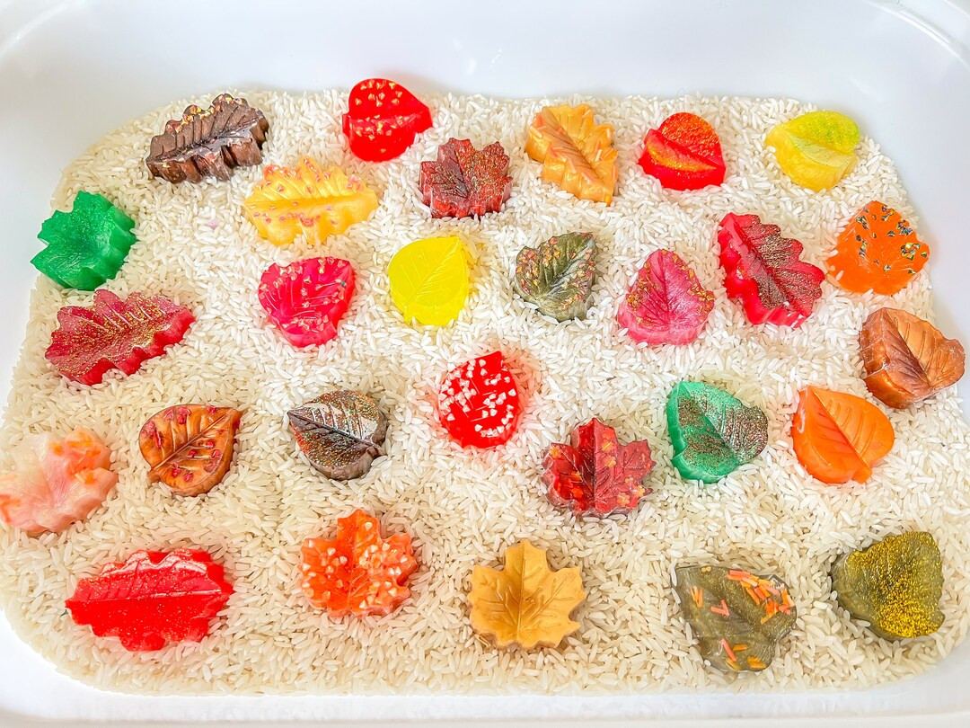 Leaf Loose Parts, Resin Leaves, Sensory bin leaves, Montessori, Reggio, Counting leaves, Pretend ... | Etsy (US)