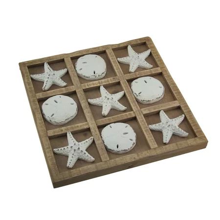 Starfish and Seashells 9 inch Tic Tac Toe Game Board | Walmart (US)