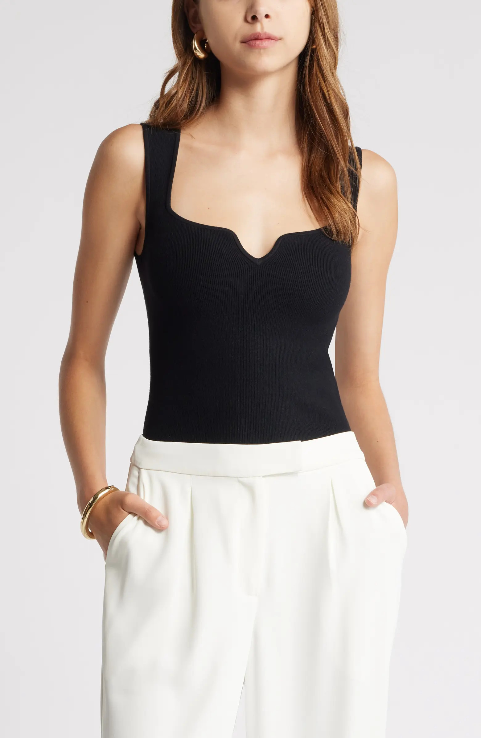 Notched Rib Sweater Tank | Nordstrom