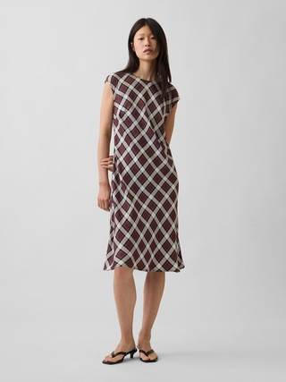 Cap-Sleeve Knee-Length Dress | Gap (US)